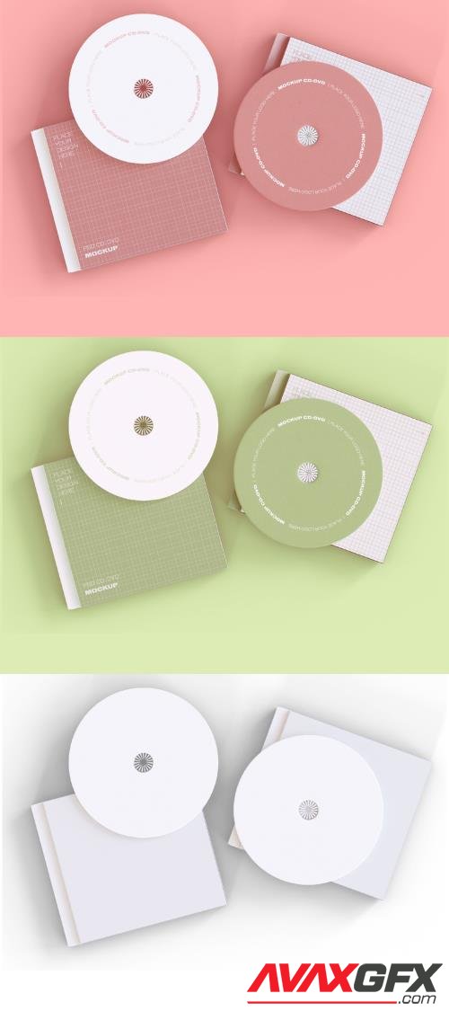 Set of Two Cd Discs Mockup 366130517 [Adobestock]