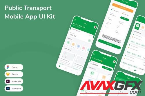 Public Transport Mobile App UI Kit Y3YW745