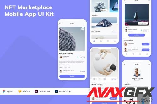 NFT Marketplace Mobile App UI Kit 2AA5V8C