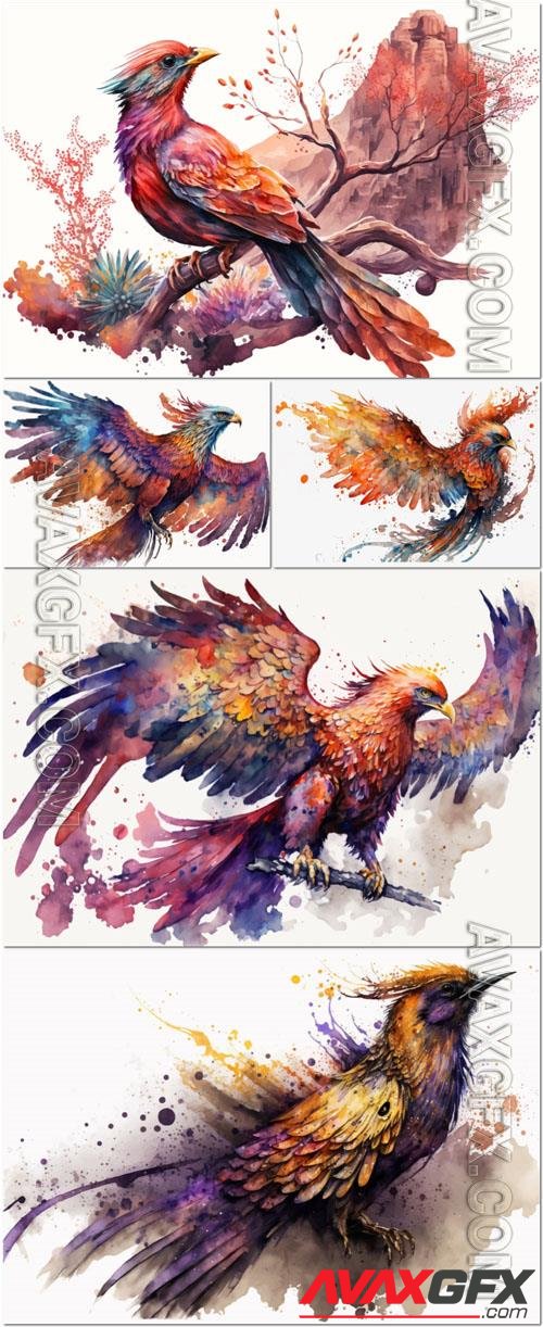 Vector mystical phoenix vector art to ignite your imagination [EPS]