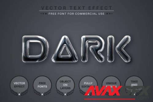 Dark Glass - Editable Text Effect - 13426369