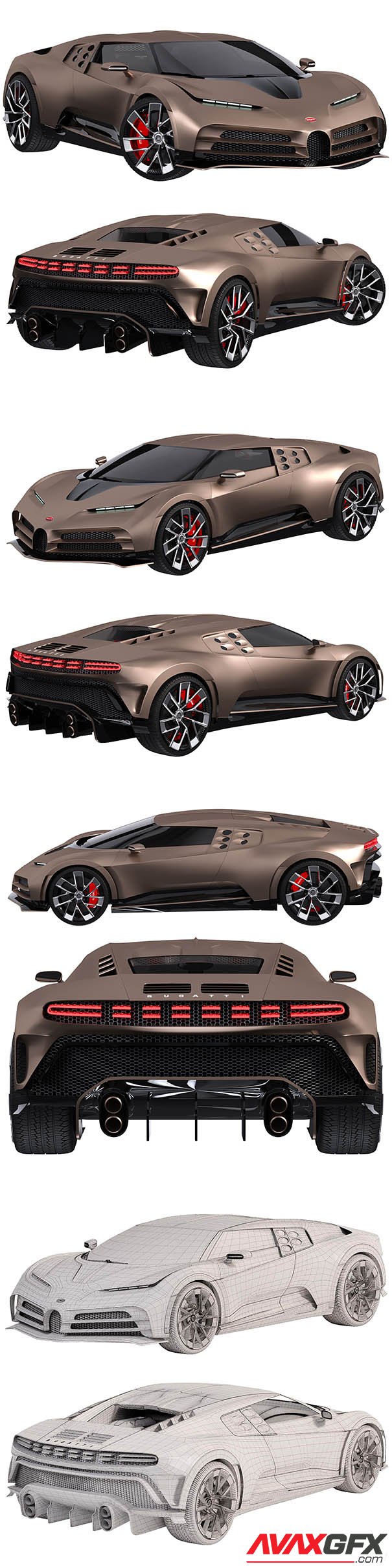 Bugatti Centodieci 3D Model