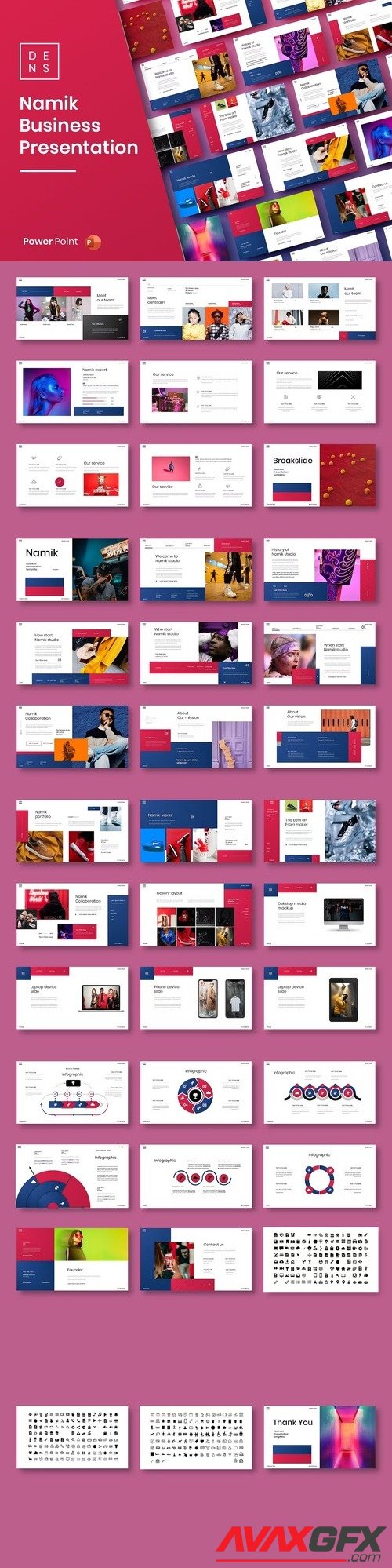Namik – Business PowerPoint Template [PPTX]