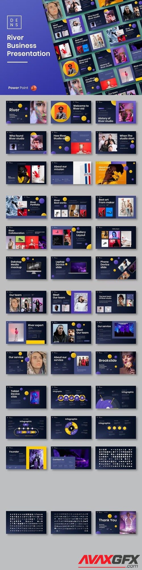 River – Business PowerPoint Template [PPTX]