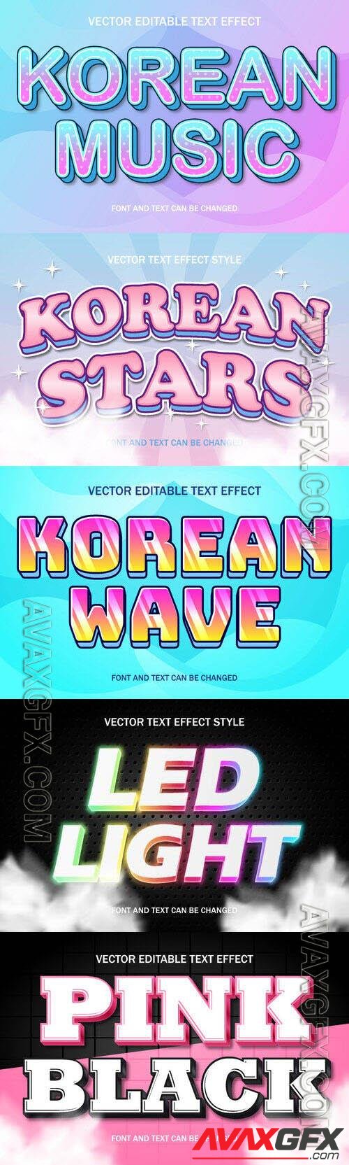 Vector 3d text editable, text effect font vol 79 [EPS]
