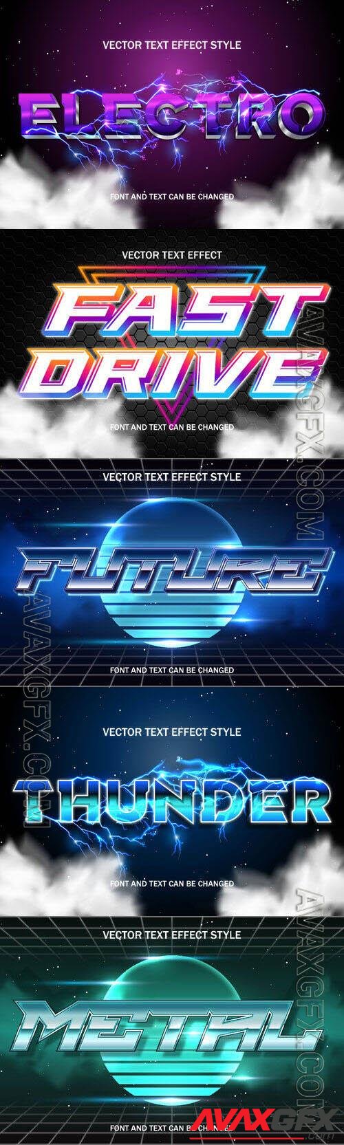 Vector 3d text editable, text effect font vol 76 [EPS]