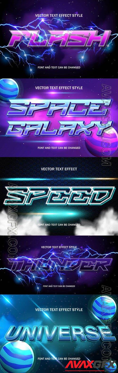 Vector 3d text editable, text effect font vol 73 [EPS]