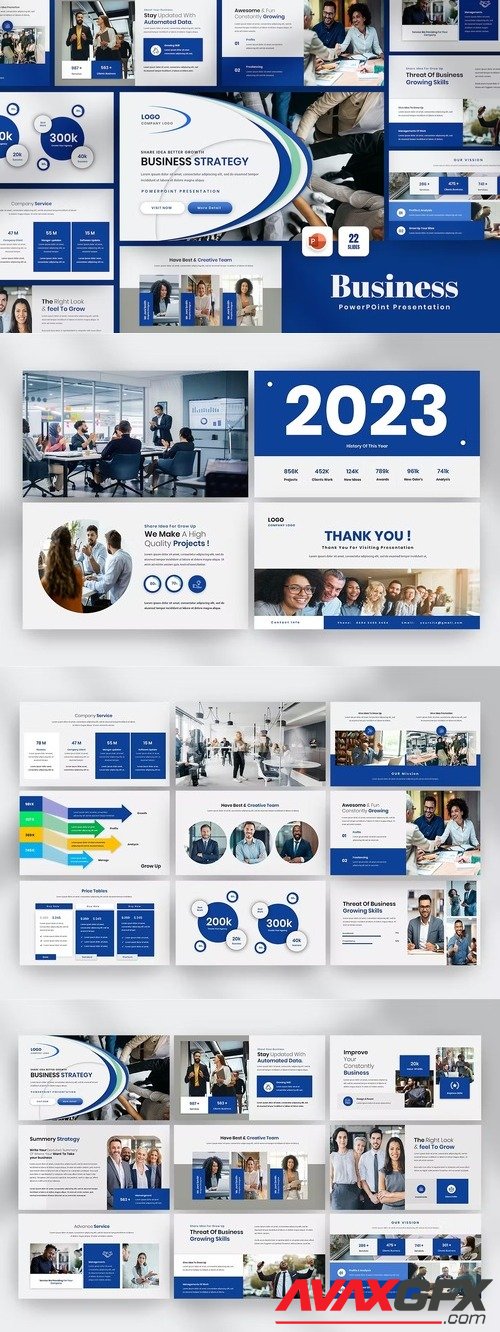 Strategy Business PowerPoint Presentation Template [PPTX]