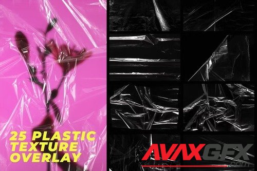 25 Realistic Plastic Wrap Overlay Texture [PNG]