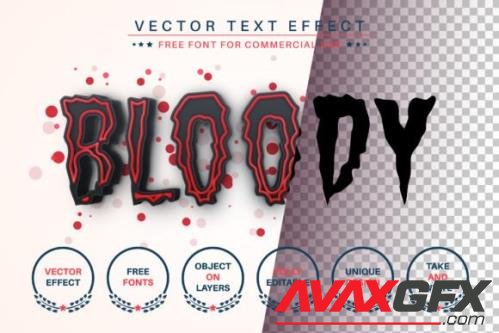 Bloody - Editable Text Effect - 13430494