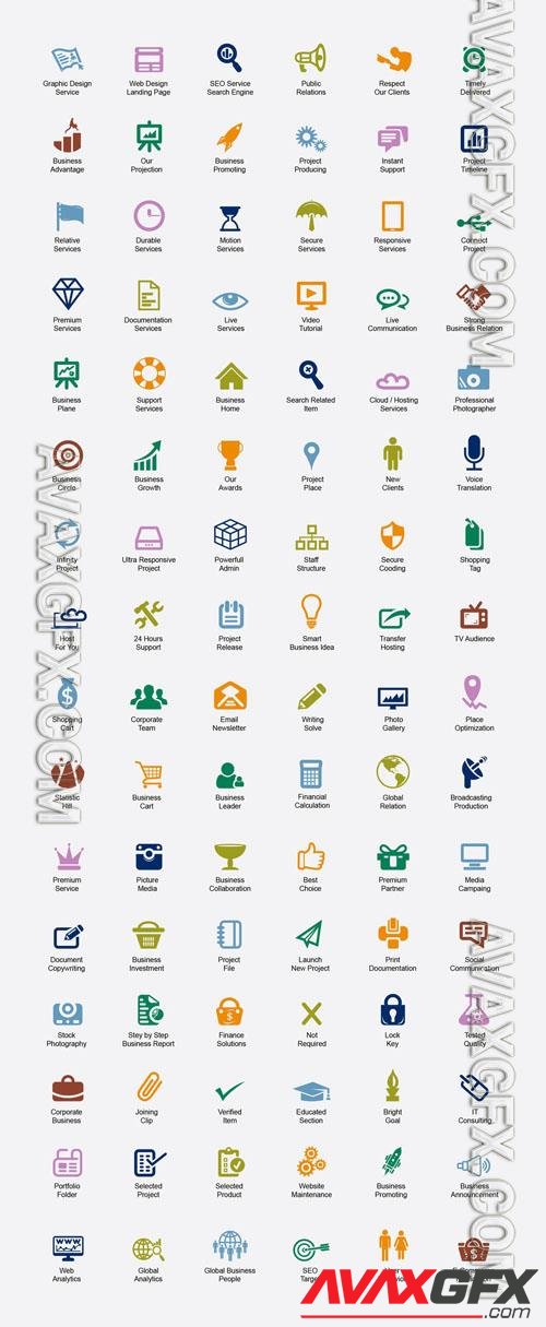 SEO Business Icon Set 247864517 [Adobestock]