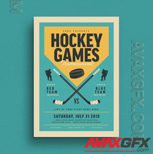 Hockey Tournament Flyer Layout 213975399 [Adobestock]