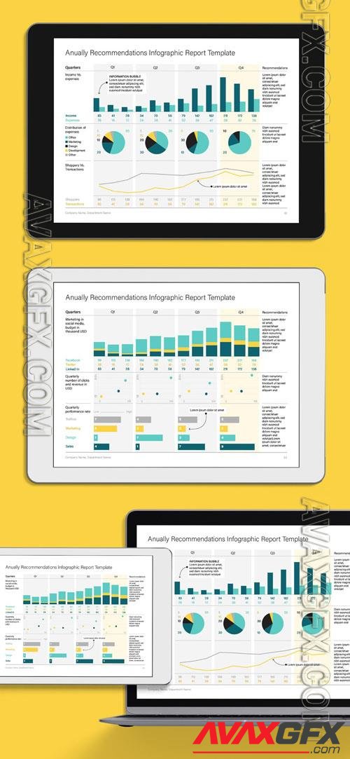 Annual Report Recommendations Infographic Layout 239906600 [Adobestock]