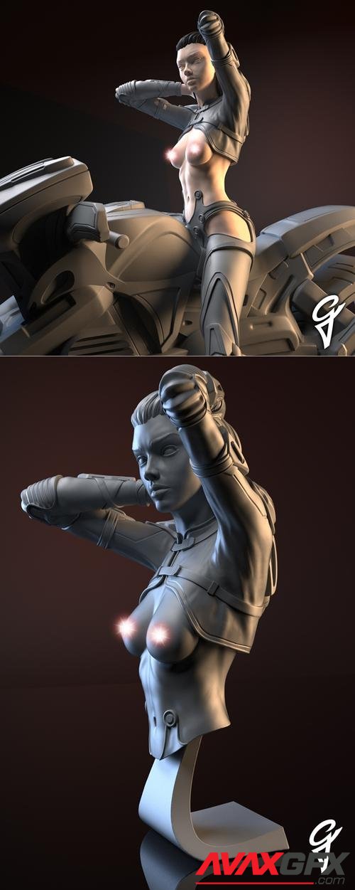 Tamsin the rider - Gsculpt Art 3D Print