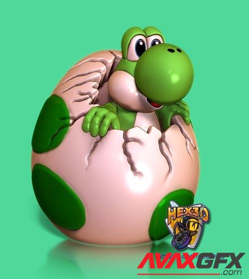 Hex3D - Yoshi Easter egg 3D Print