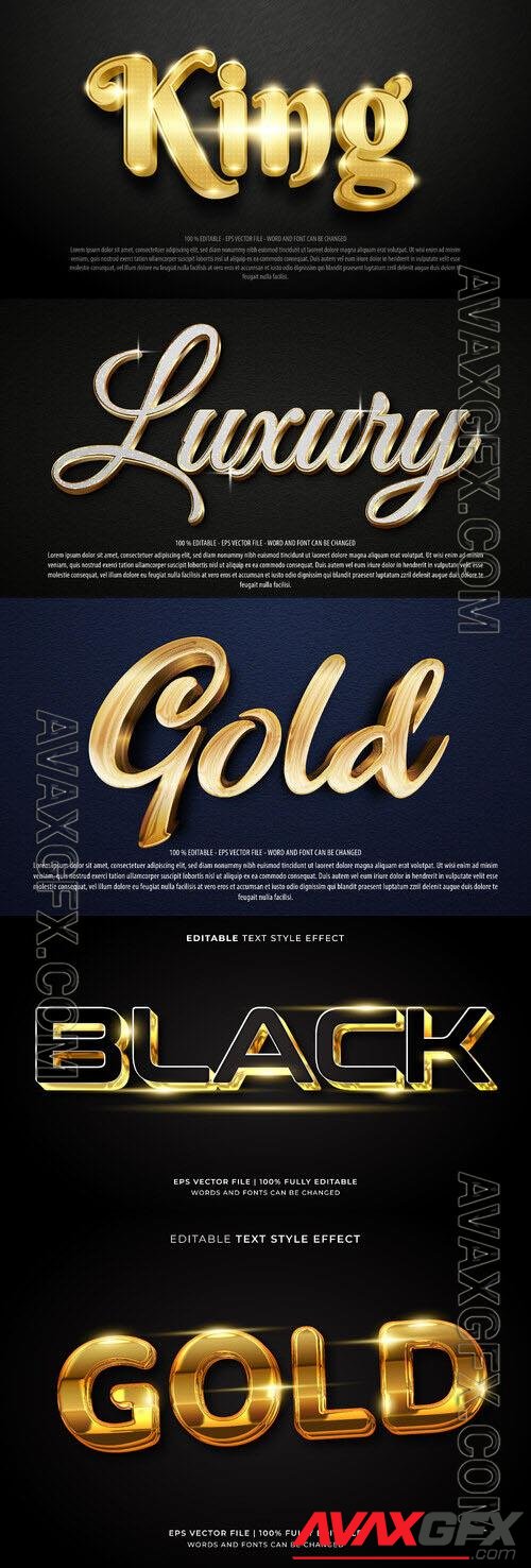 Vector 3d text editable, text effect font design
 vol 100 [EPS]