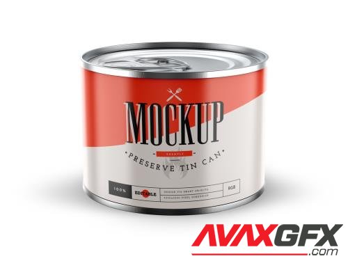 Tin Can Mockup Layout 462954651 [Adobestock]