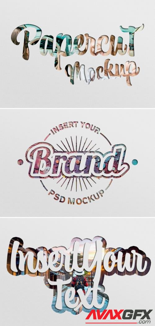 Paper Cutout Text Effect Mockup 461350585  [Adobestock]