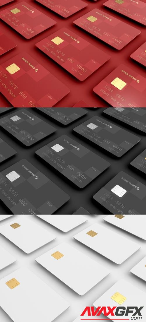 Set of Credit Card Mockup 461126691 [Adobestock]