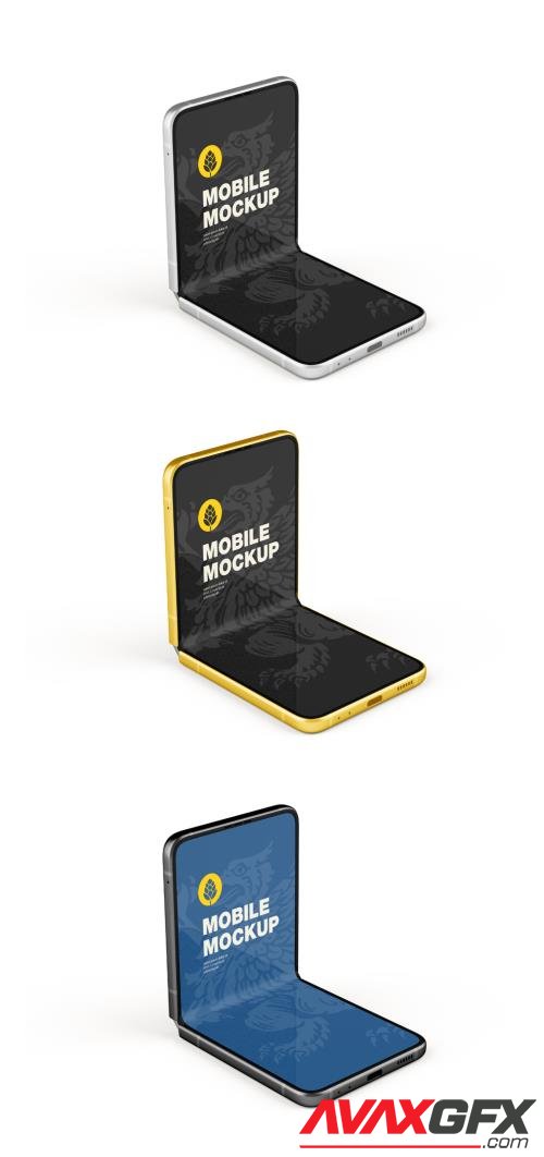 Folding Mobile Mockup 461120871 [Adobestock]