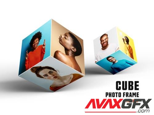 Cube Photo Frame Mockup 461120327 [Adobestock]