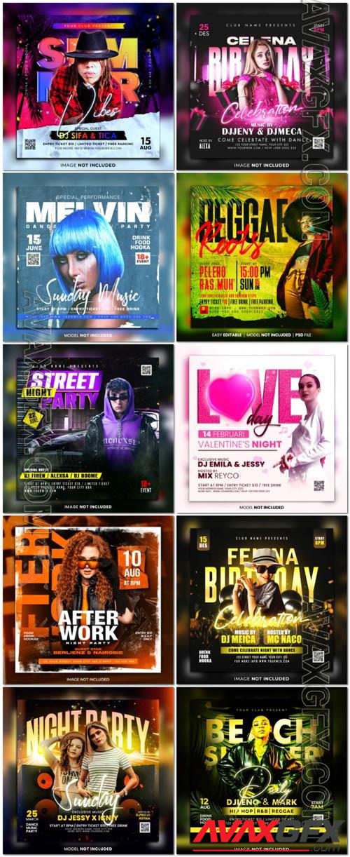 Flyer social media post, psd banner set vol 161 [PSD]