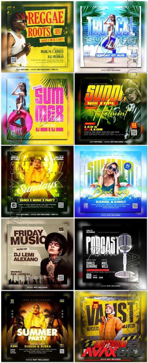 Flyer social media post, psd banner set vol 159 [PSD]