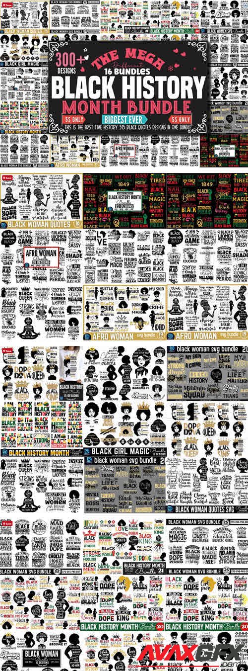 Mega Black History Month SVG Bundle - 12705942