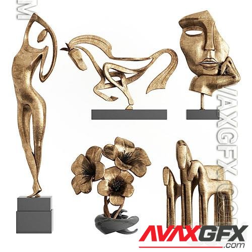 Decorative Set FR06 - 3D model