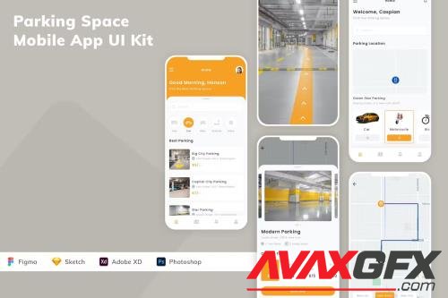 Parking Space Mobile App UI Kit LUCYCTQ