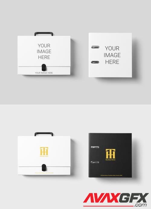 Briefcase and Binder Mockup 483192787 [Adobestock]