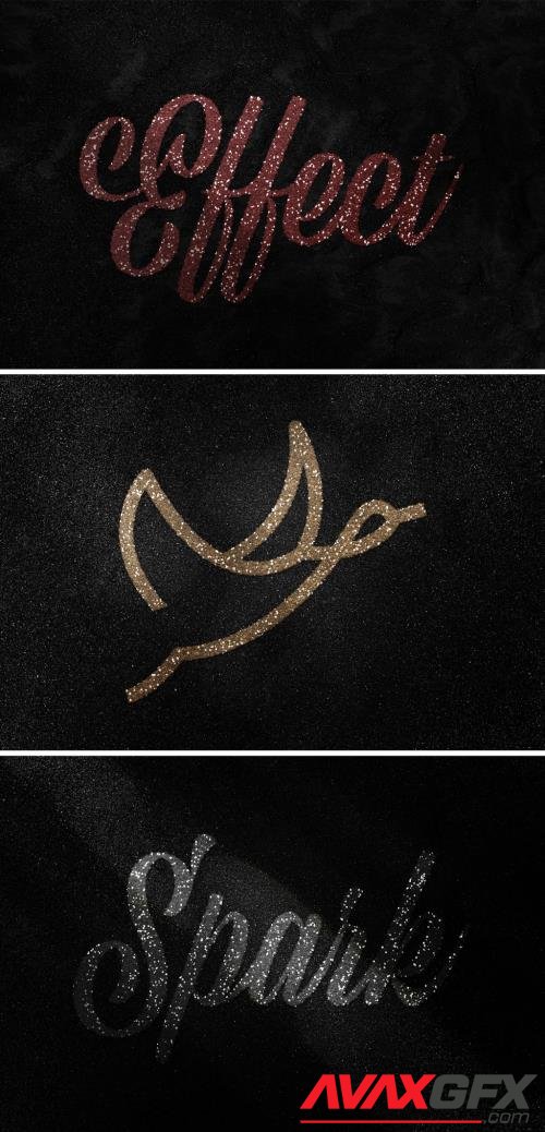 Sparkling Glitter Photoshop Text Effect 475600742 [Adobestock]