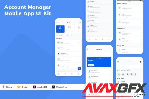 Account Manager Mobile App UI Kit 3EE7CDE