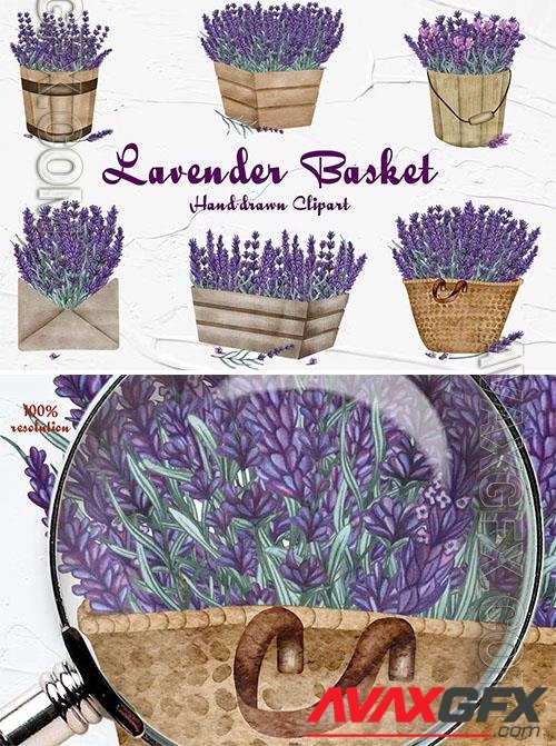 Lavender Basket Design [PNG]