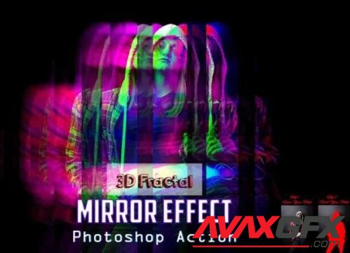 3D Fractal Mirror Effect - 13439721