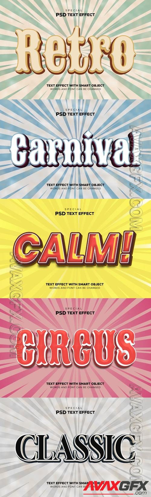 Psd style text effect editable set vol 333 [PSD]