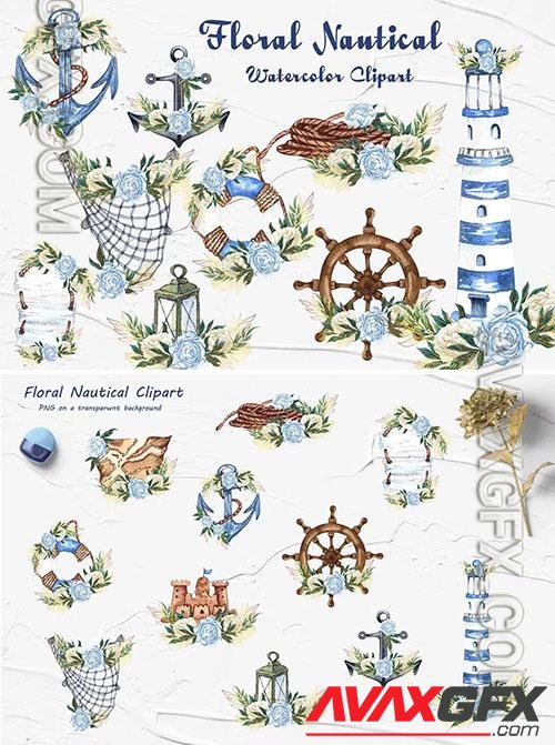 Floral Nautical Clipart Collection [PNG]