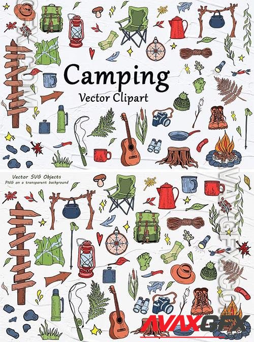 Camping SVG Clipart Design [PNG]