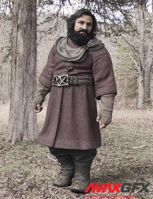 dForce Medieval Dwarf Outfit for Genesis 9