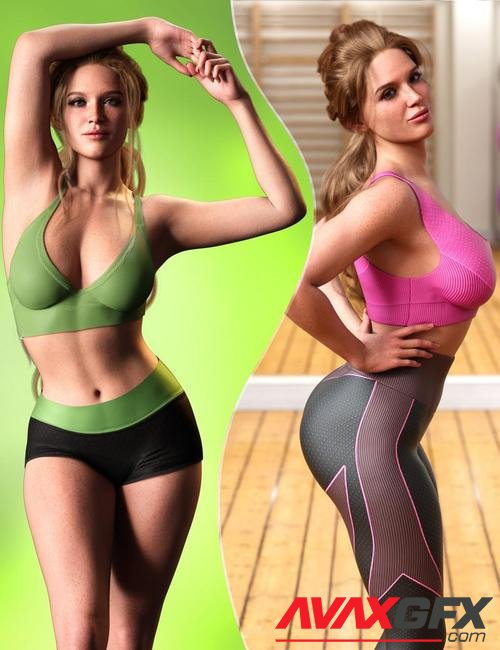 Z Fitness Goddess Shape and Pose Mega Set for Genesis 9