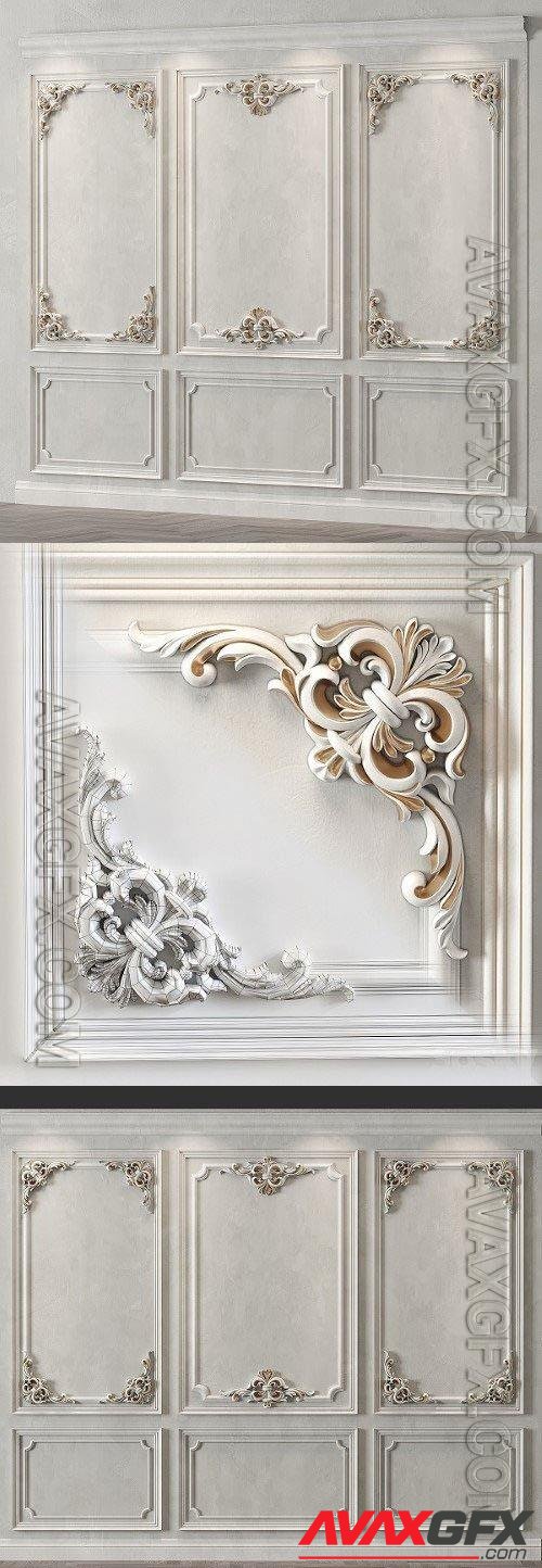 Classic Wall Molding - 3D model