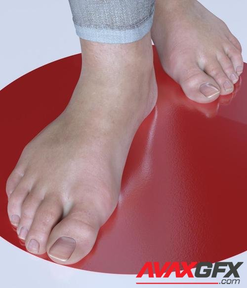 MP Realistic Feet for Genesis 8 and 8.1 Femal