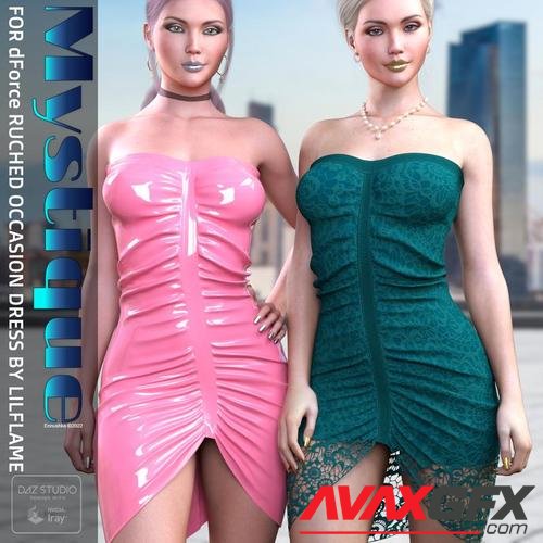 Mystique Textures for dForce Ruched Occasion Dres