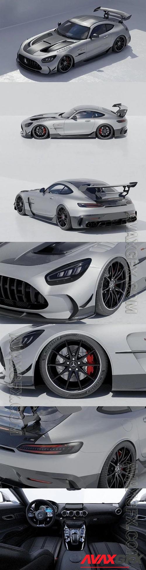 Mercedes-Benz AMG GT 2021-2022 Game ready - 3D car model