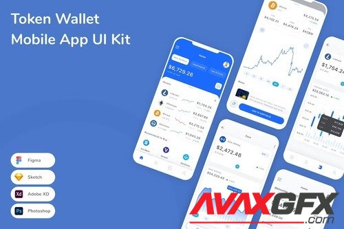 Token Wallet Mobile App UI Kit L86SXXS