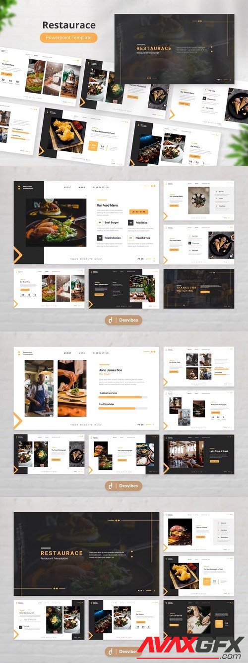 Restaurace Restaurant Powerpoint [PPTX]