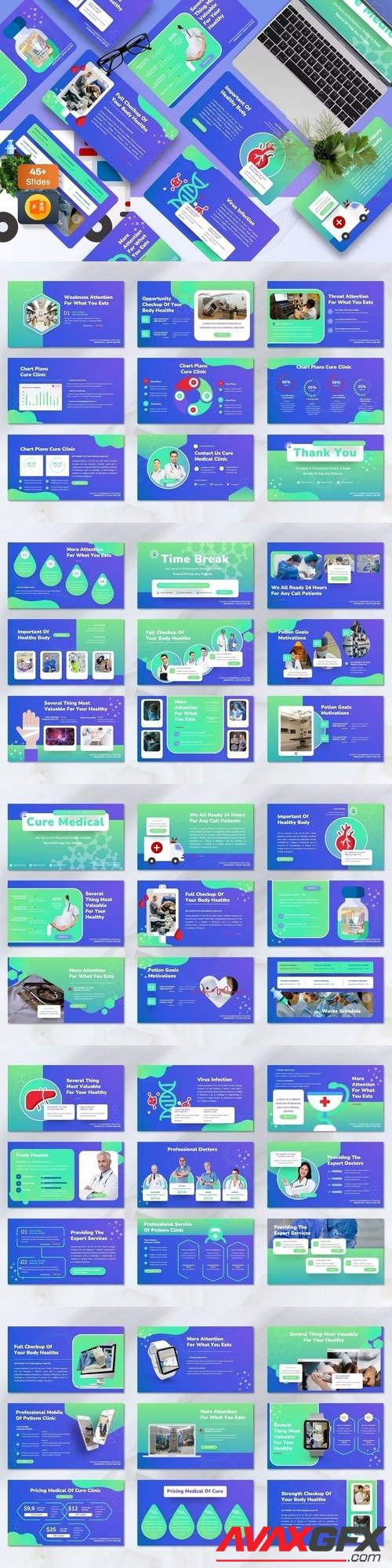 Cure - Medical Powerpoint Template [PPTX]