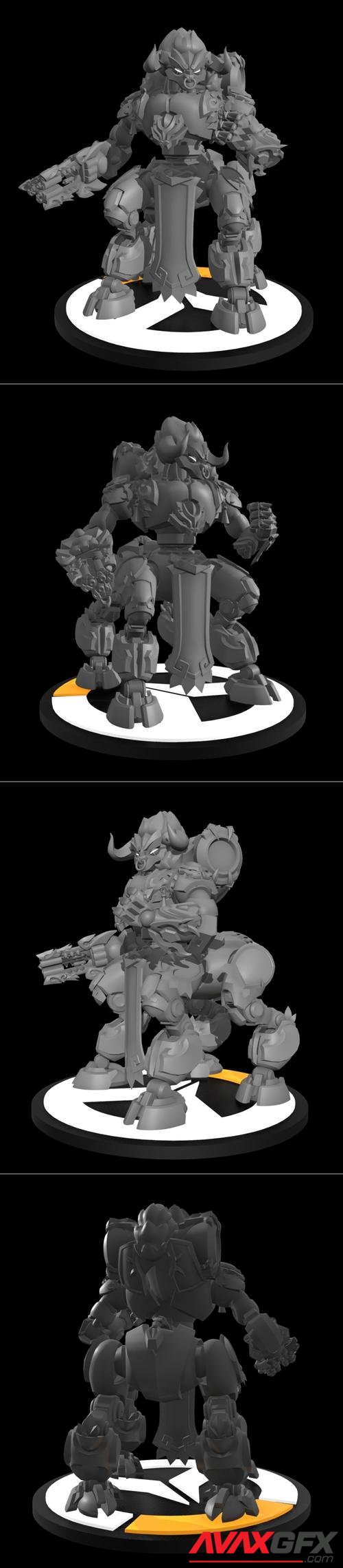 Orisa Overwatch - Bull Demon Orisa Skin 3D Print