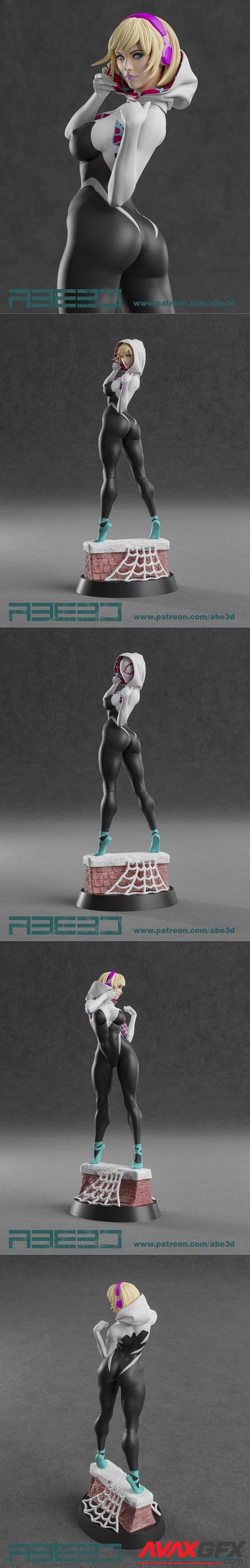 Abe3D - Spider Gwen 3D Print