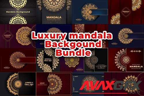 Luxury Mandala Background Design Bundle